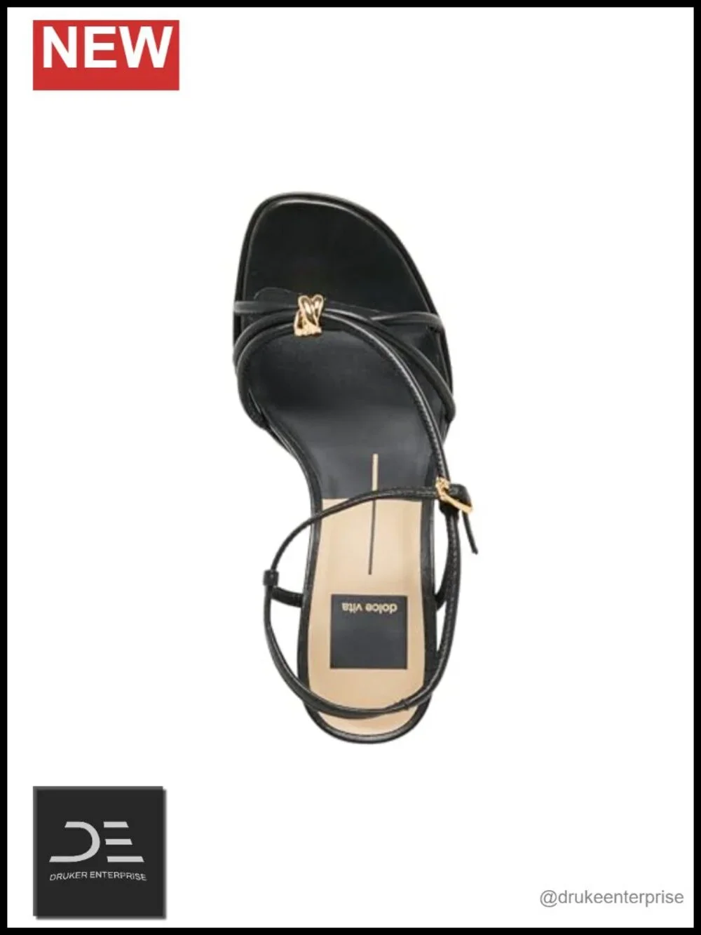 Dolce Vita Odete Platform Heeled Sandals Open Toe Slingback Leather